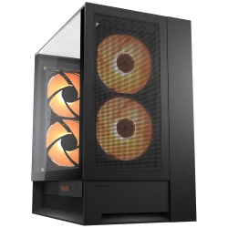 COUGAR OmnyX PC Kućište Mid Tower Crno - Prostranost, Moderni Dizajn - thumbnail 1