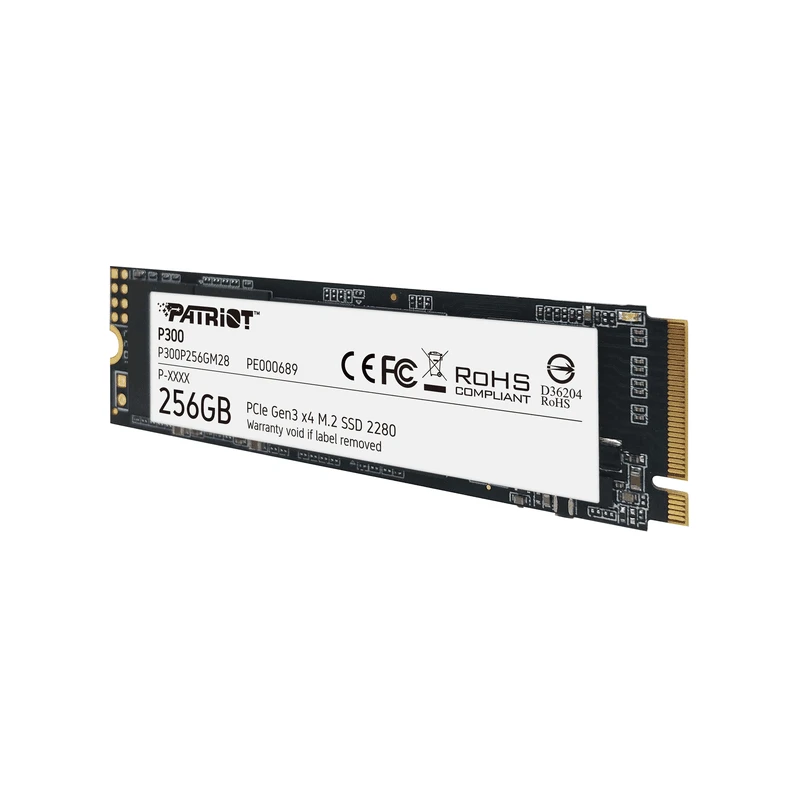 Patriot SSD 256GB M.2;P300 M.2 PCIe Gen 3 x4up to R/W : 1700/1100MB/s - image 1