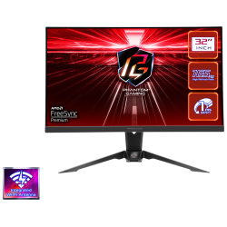 ASROCK MONITOR PG32QF2B 31,5"FLAT GAMING;QHD;165Hz;1ms;2xHDMI,DP;Speaker,High,Swivel,Tilt,WiFi - thumbnail 1