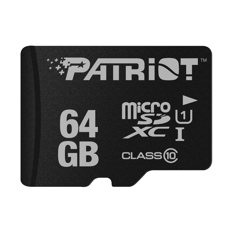 Patriot microSD 64GBUHS-I, SDXC, U1, C10up to 80MB/s read - image 1