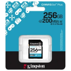 Kingston SD 256GB CanvasGoPlusSDXC,r/w:200/160MB/sDSLRs, mirrorless cameras, 4K video - thumbnail 2