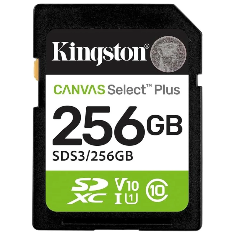 Kingston SDHC 256GB Class 10Canvas Select Plus150 MBs,Class 10 UHS-I - image 1