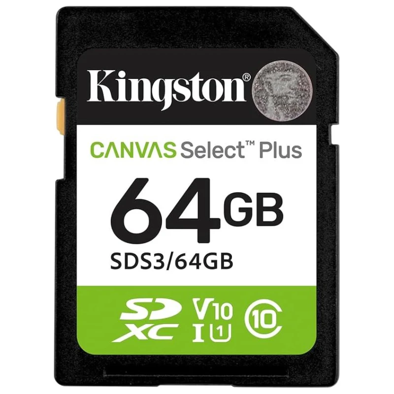 Kingston SD 64GB Class 10Canvas Select Plus100MBs Read,Class 10 UHS-I - image 1