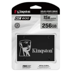 Kingston SSD 256GB 2.5" KC600SATA3,550/500MB/s3D TLC,XTS-AES 256-bit encryption - thumbnail 2