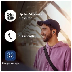 Philips TAT3509GY/00 slušalice In-ear BT slušalice, do 24h, Noise Cancelling Pro - thumbnail 5
