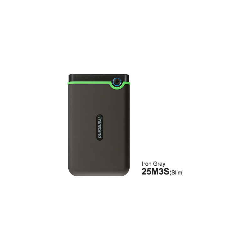 Transcend HDD 2TB StoreJet M3Portable,USB 3.1,anti-shock,Iron Gray - image 1