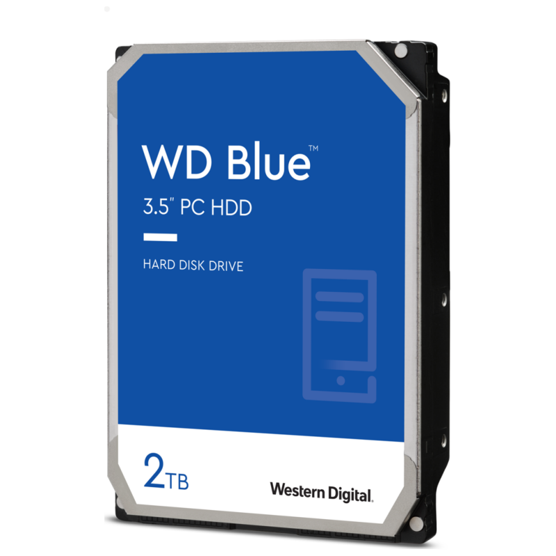 WD HDD 2TB SATA3 256MB Blue6Gb/s,7200 RPM - image 1