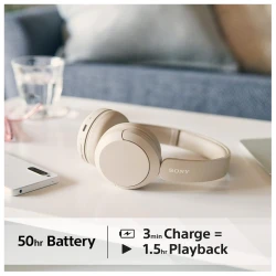 Sony bežične slušalice CH520baterija do 50h, brzo punjnje3 min za 1,5h; mikrofon; BT x2 - thumbnail 6
