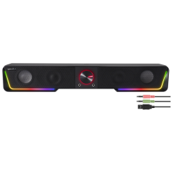 Zvucnik SPEEDLINK GRAVITY RGB, Stereo Soundbar, black, SL-830200-BK - thumbnail 2