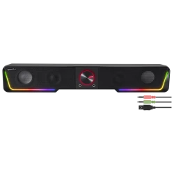 Zvucnik SPEEDLINK GRAVITY RGB, Stereo Soundbar, black, SL-830200-BK - thumbnail 2