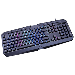 Tastatura SPEEDLINK LUDICIUM RGB Rainbow Gaming Keyboard, black - US Layout, SL-670004-BK-US - thumbnail 2