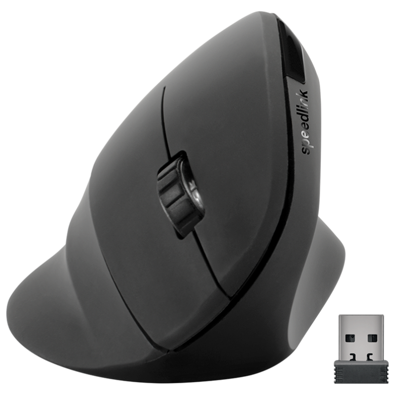 Miš SPEEDLINK PIAVO Ergonomic Vertical Mouse - Wireless, rubber-black, SL-630019-RRBK - image 1