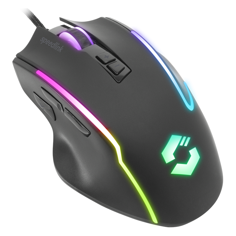 Miš SPEEDLINK DECUS NX RGB Gaming Mouse, rubber-black SL-680024-RRBK - image 1