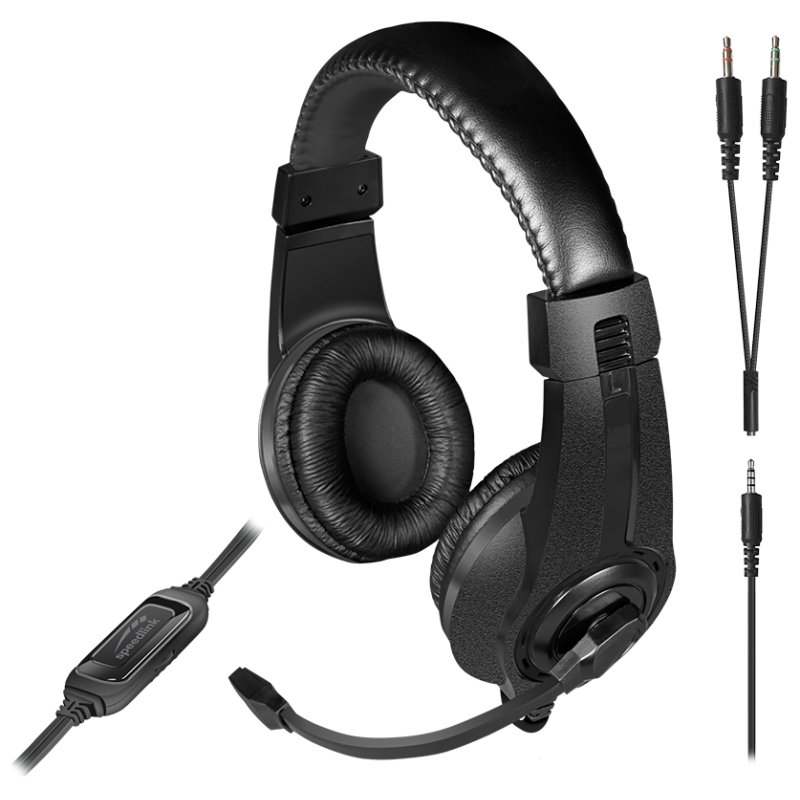 Slušalice sa mikrofonom SPEEDLINK LEGATOS za PC/PS5/PS4/Xbox Series X/S/Switch 2/Switch/OLED/Lite, black, SL-860014-BK - image 1