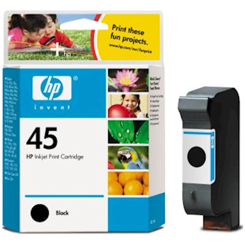 Tinta HP black 45 - image 1