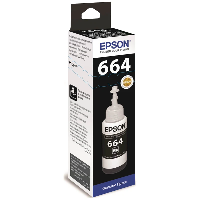 Tinta EPSON EcoTank ITS T6641 Black 70ml - image 1