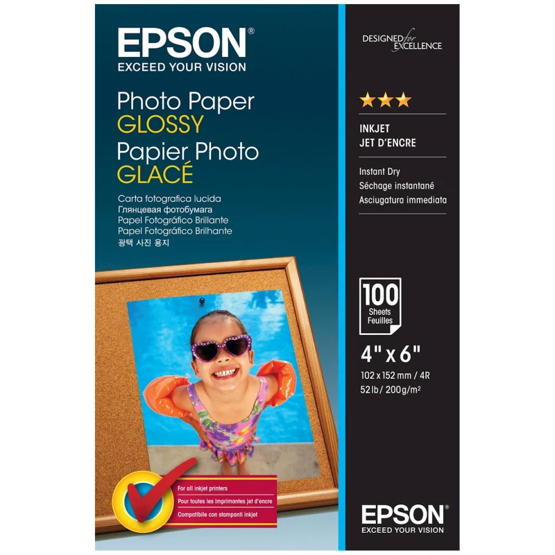 Papir EPSON Glossy 10x15, 100l, 200g/m2 - image 1