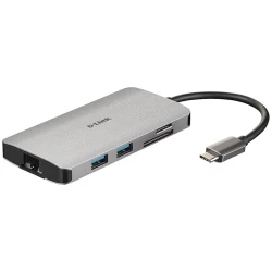 Hub Dlink 8u1 sa USB-C/HDMI/Ethernet/Card DUB-M810 - thumbnail 4
