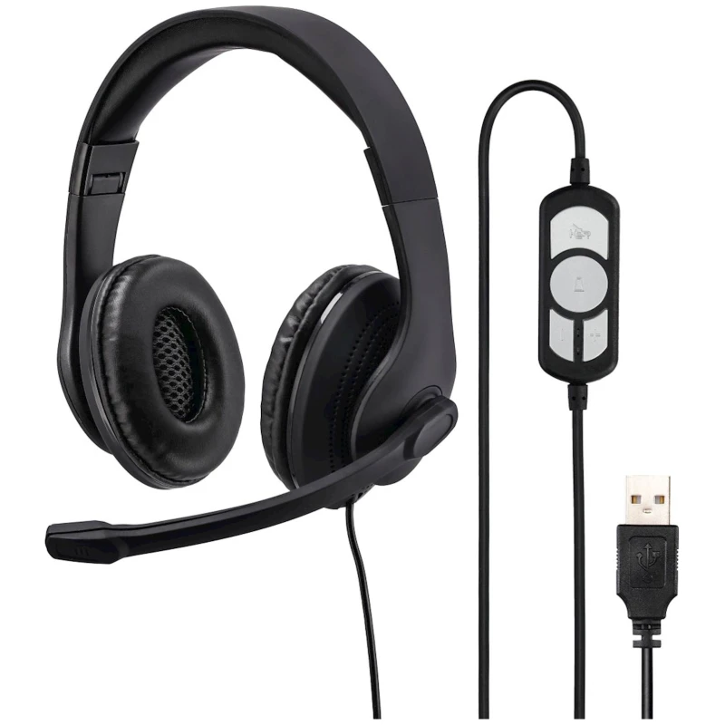 Slušalice Hama "HS-USB300" PC Office Headset Black - image 1