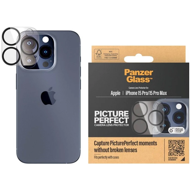 Zaštitni okvir za kameru PG iPhone 15 Pro/Pro Max - image 1