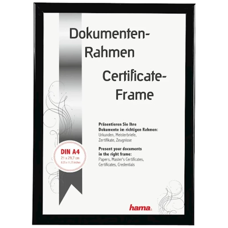 Okvir za slike HAMA Madrid plast. crni 21x29,7 cm - image 1