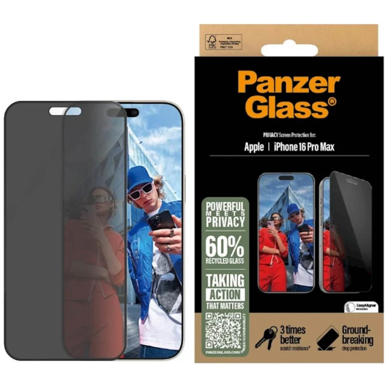 Zaštitno staklo PG iPhone 16 Pro Max Privacy - image 1