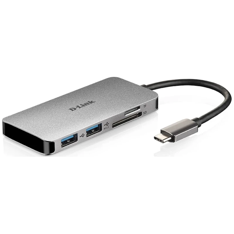 Hub DLINK 5u1 USB-C sa HDMI i SD/microSD - image 1