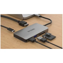 Hub DLINK 5u1 USB-C sa HDMI i SD/microSD - thumbnail 2