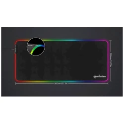 Podloga za miš MANHATTAN XXL RGB LED - thumbnail 4