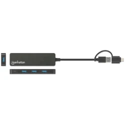Hub MANHATTAN s 4 USB 3.0 Type-C/Type-A priključka - thumbnail 5