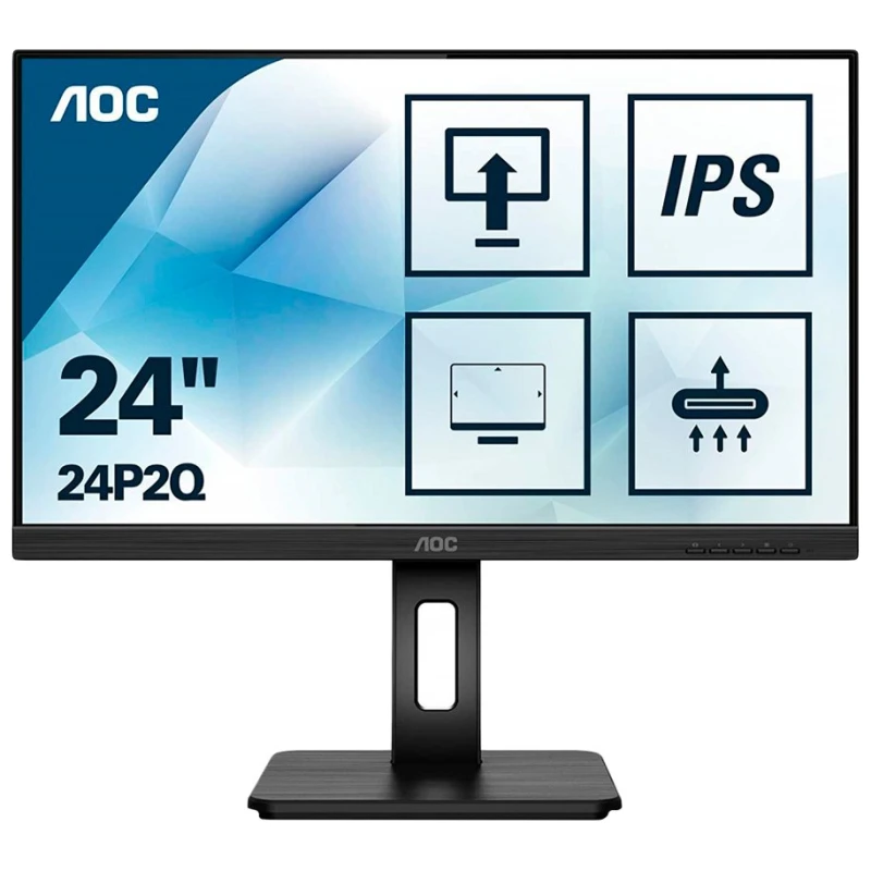 AOC Monitor 24P2Q IPS PRO 23.8" Full HD, 75Hz, IPS Full Ergo PRO - image 1