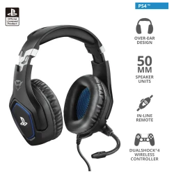 Trust GXT488 Forze PS4 Žičane Slušalice - 3.5mm, 1.2m, Crne - thumbnail 1