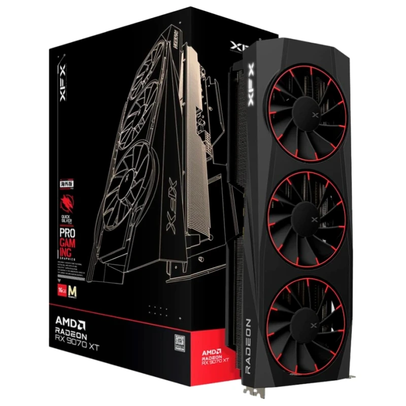 XFX AMD Radeon RX-9070XT Gaming - 16GB GDDR6, 2970MHz - image 1