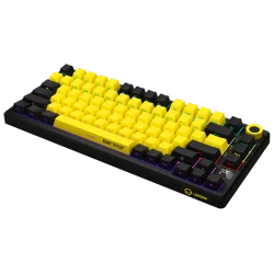 Lorgar Bežična Mehanička Gaming Tastatura Pro KBP7075W - 75%, crno/žuta, EN layout - thumbnail 2