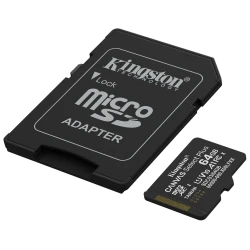 Kingston 64GB Canvas Select Plus microSDXC - 100MB/s, A1, adapter - thumbnail 2