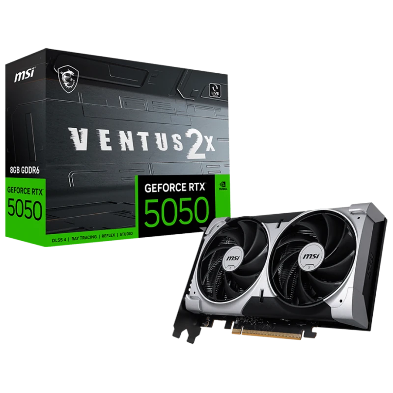 MSI GeForce RTX 5050 VENTUS 2X OC 8G Grafička kartica - 8GB GDDR6, HDMI, 3x DisplayPort, Overclock - image 1