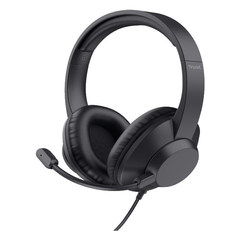 Trust Ayda MAX Slušalice - Žičane, USB-C/A, Stereo, Crne - image 1