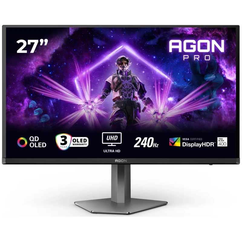 AOC Agon PRO AG276UZD QD OLED Gaming Monitor, 4K UHD, 240Hz, 0.03ms - image 1