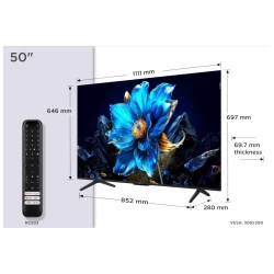TCL 50"P7K 4K QLED TV 60HzGoogle TV; HDR multi-format;HVA Panel; Game Master; Dolby Atmos; - thumbnail 3