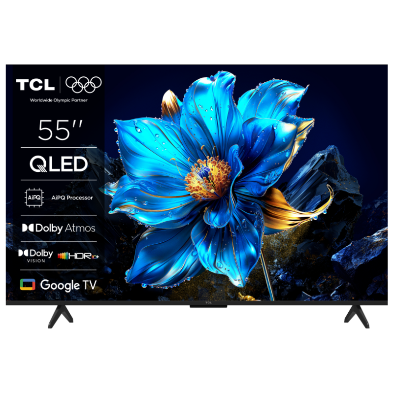 TCL 55"P7K 4K QLED TV 60HzGoogle TV; HDR multi-format;HVA Panel; Game Master; Dolby Atmos; - image 1