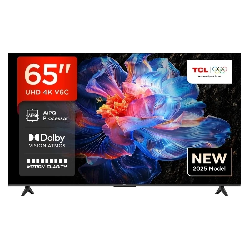 TCL 65"V6C 4K TV Google OSHDR10 HVA Panel Motion ClarityDolby Audio; AiPQ Processor; - image 1