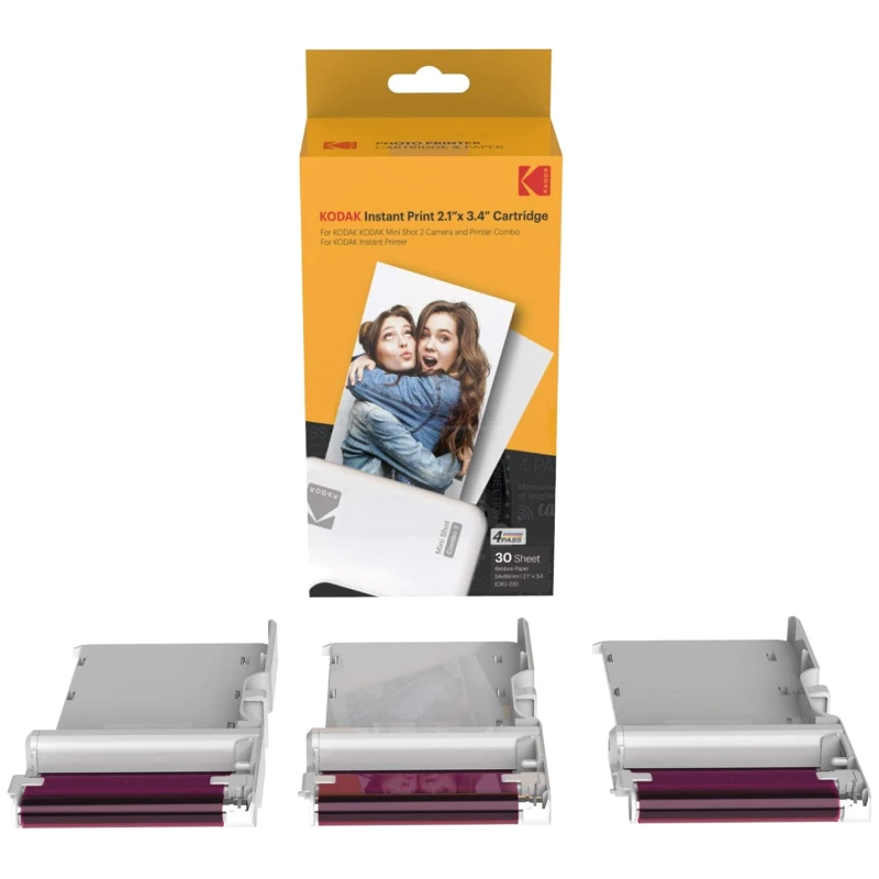 Kodak 30 Pakovanje 4PASS Prave Fotografije – 2.1"x3.4", Laminirano, Sve-u-jednom - image 1