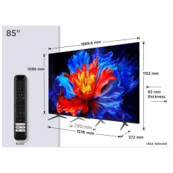 TCL 85"P8K 4K QLED TV 144HzGoogle TV; Motion Clarity Pro;Game Master; Onkyo 2.1; - thumbnail 4