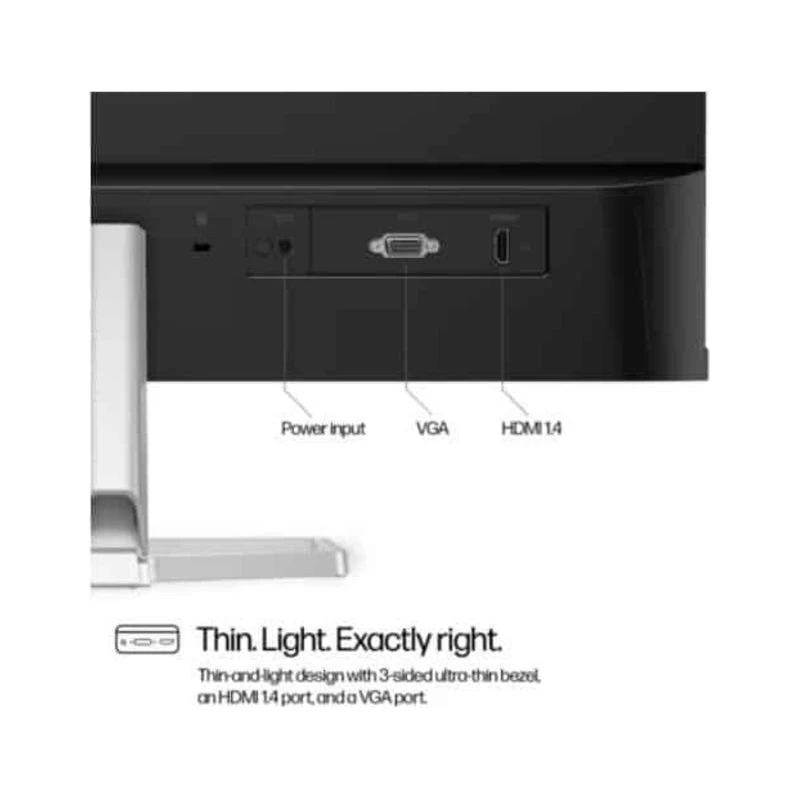 HP 23,8" monitor 524sf  100Hz23,8",IPS,FHD,300cd,5ms,100Hz,VGA,HDMI,2godine garancije, srebreno-crn - image 1