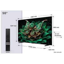 TCL 98"C7K 4K QD-Mini LED TV144Hz Google TV; Game Master;Audio BANG & OLUFSEN; HDR Premium; - thumbnail 5
