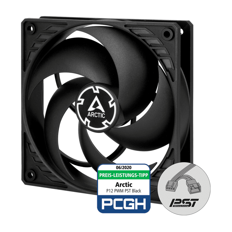 Arctic P12 PWM PST Ventilator - 120mm, PWM PST, Tihi Rad, Optimalan Pritisak - image 1