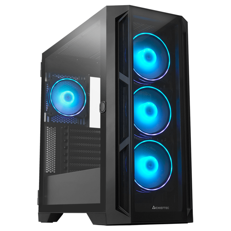 Chieftec Apex Case4x120mm A-RGB fans,control hubtempered glass, E-ATX - image 1