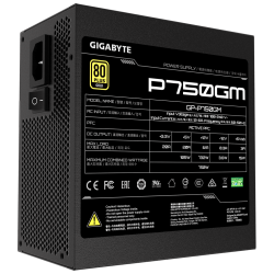 Gigabyte PSU 750W Gold Modular80+ GOLD;Fully Modular;8xSATA,3x4Pin,1xFloppy, 4xPCIe 6+2 Pin - thumbnail 1