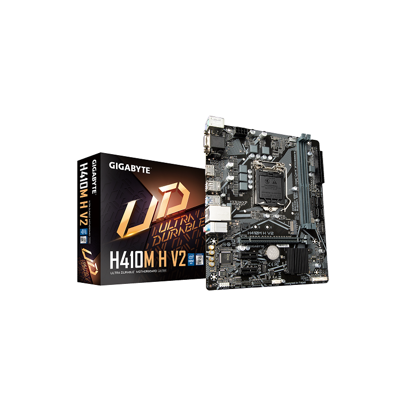GIGABYTE H410M H V2 1.0 - Intel H410, LGA1200, 2xDDR4, VGA/HDMI - image 1