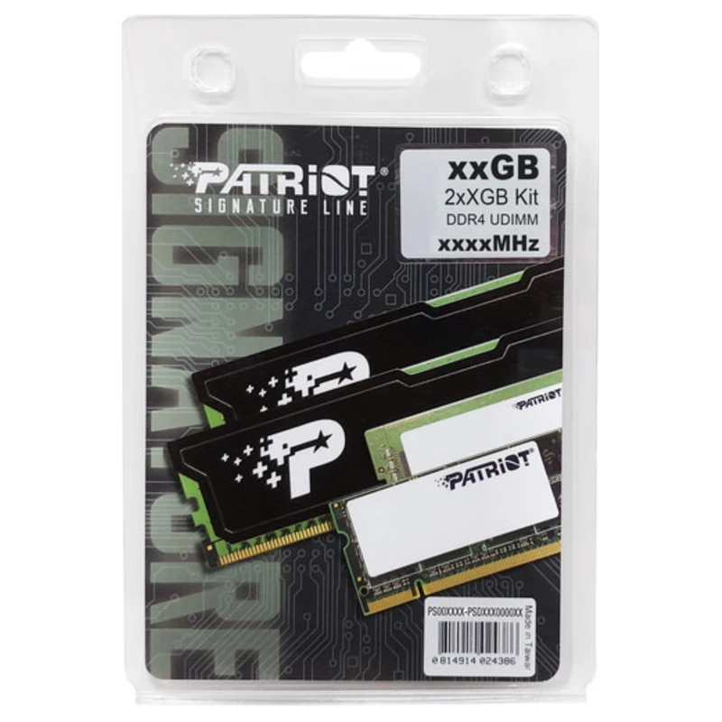 Patriot RAM,16GB (2x8GB), DDR43200MHz, UDIMM, Signature Line - image 1